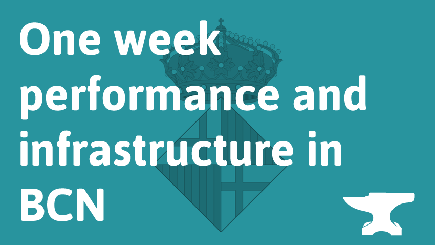 One Week Performance and Infrastructure with O'REILLY Velocity, WebPerformanceDays and NoSQL Matters in Barcelona!