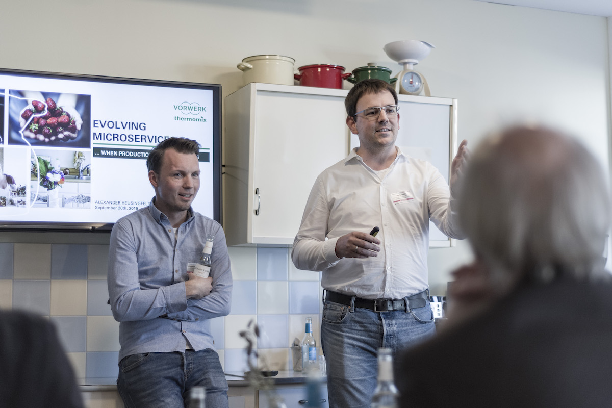 Stefan Motz, Alexander Heusingfeld at StormForger’s Customer Success Event 'Enterprise Performance Lab'